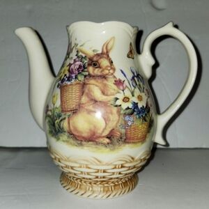 Cracker Barrel Easter Treasure Teapot W/O Lid